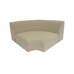 All Weather Outdoor Elementenbank Max Beige Ronde Hoek