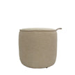 Max Beige Outdoor Poef Rond Klein