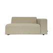 All Weather Outdoor Elementenbank Max Beige Arm Rechts