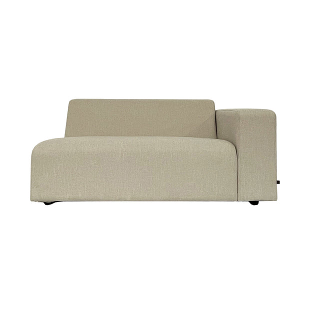 All Weather Outdoor Elementenbank Max Beige Arm Rechts