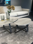 Salontafel Muka Hoog Wit Marmer