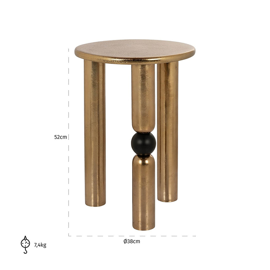 Side table Marshall 38Ø (Gold)