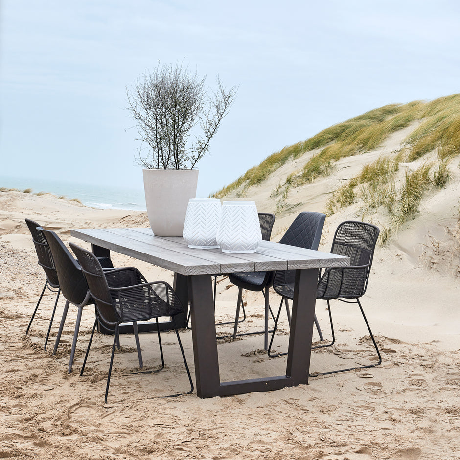 Bondi Beach Outdoor Eettafel 220x100 Grijs