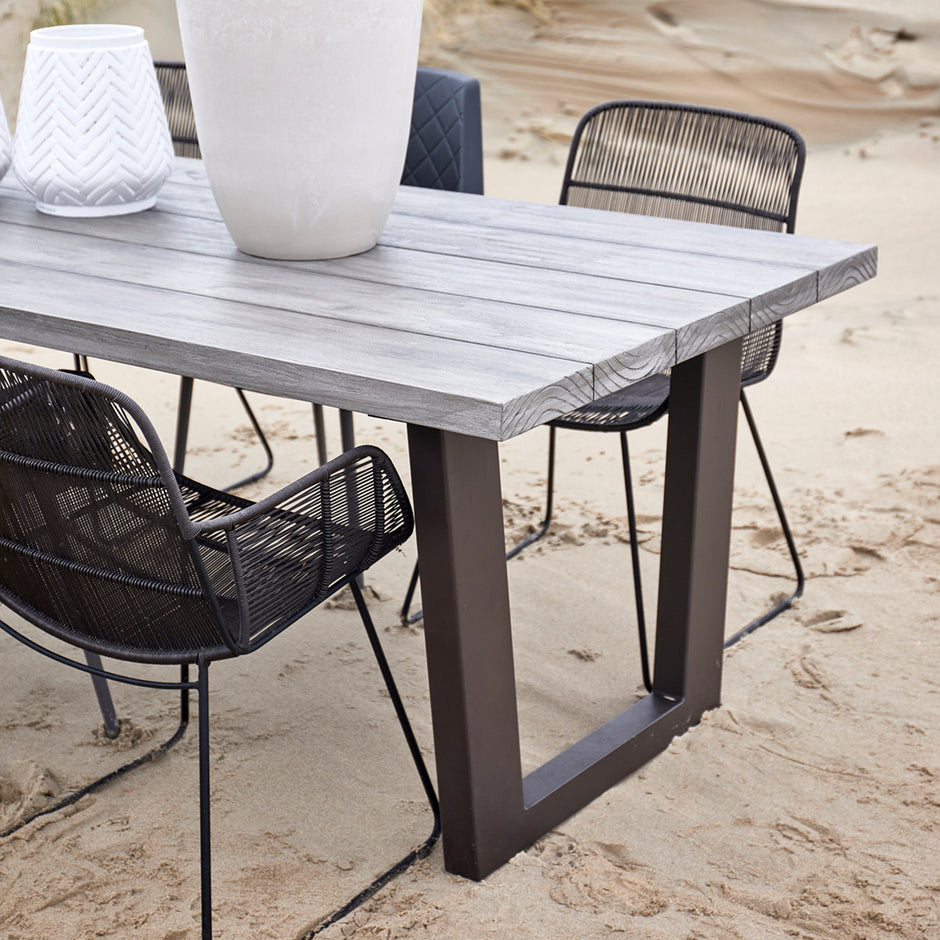 Bondi Beach Outdoor Eettafel 220x100 Grijs
