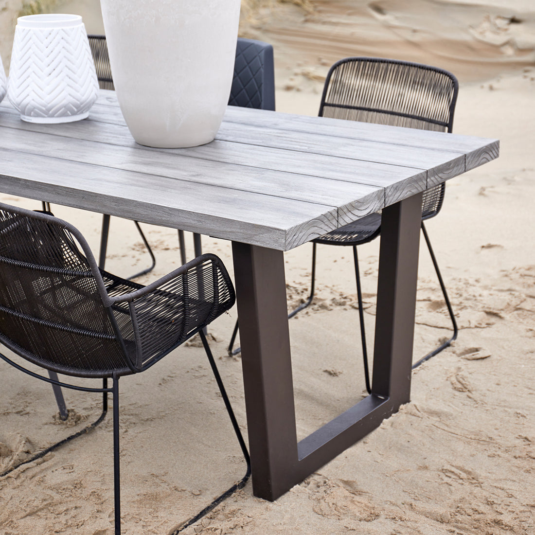 Bondi Beach Outdoor Eettafel 220x100 Grijs
