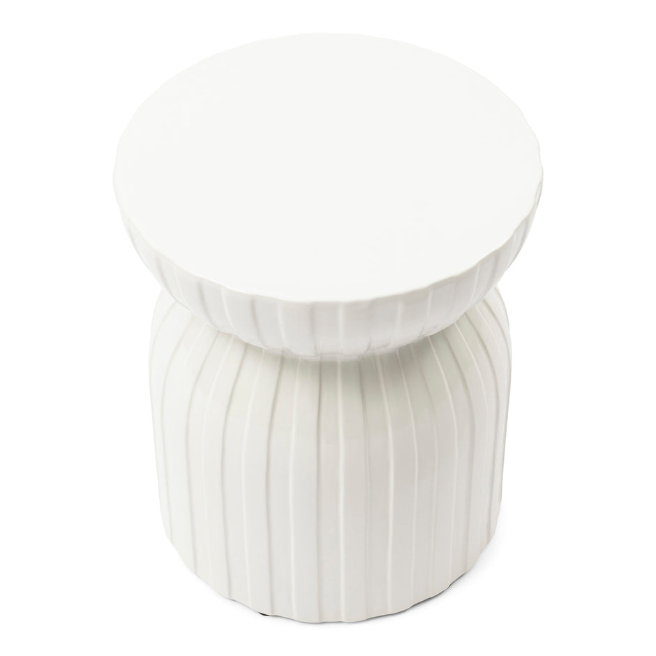 Bijzettafel Sintra ET Pure White ⌀35 cm