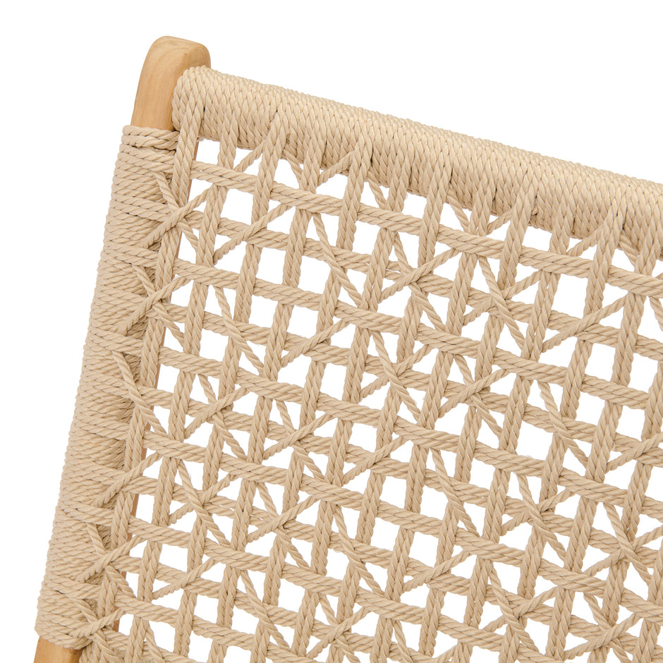 El Nido Outdoor Lounge Chair Ecru