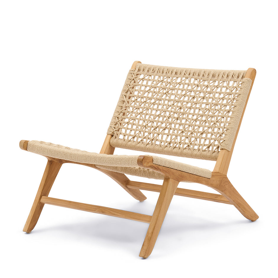 El Nido Outdoor Lounge Chair Ecru