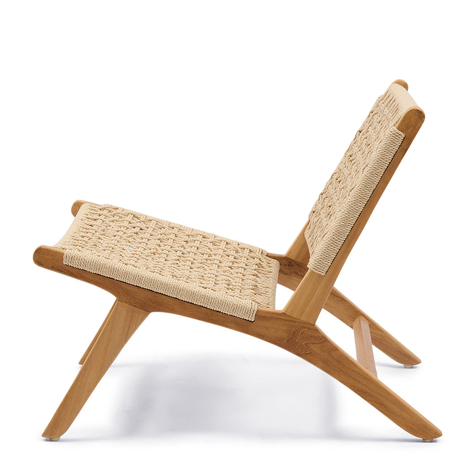 El Nido Outdoor Lounge Chair Ecru