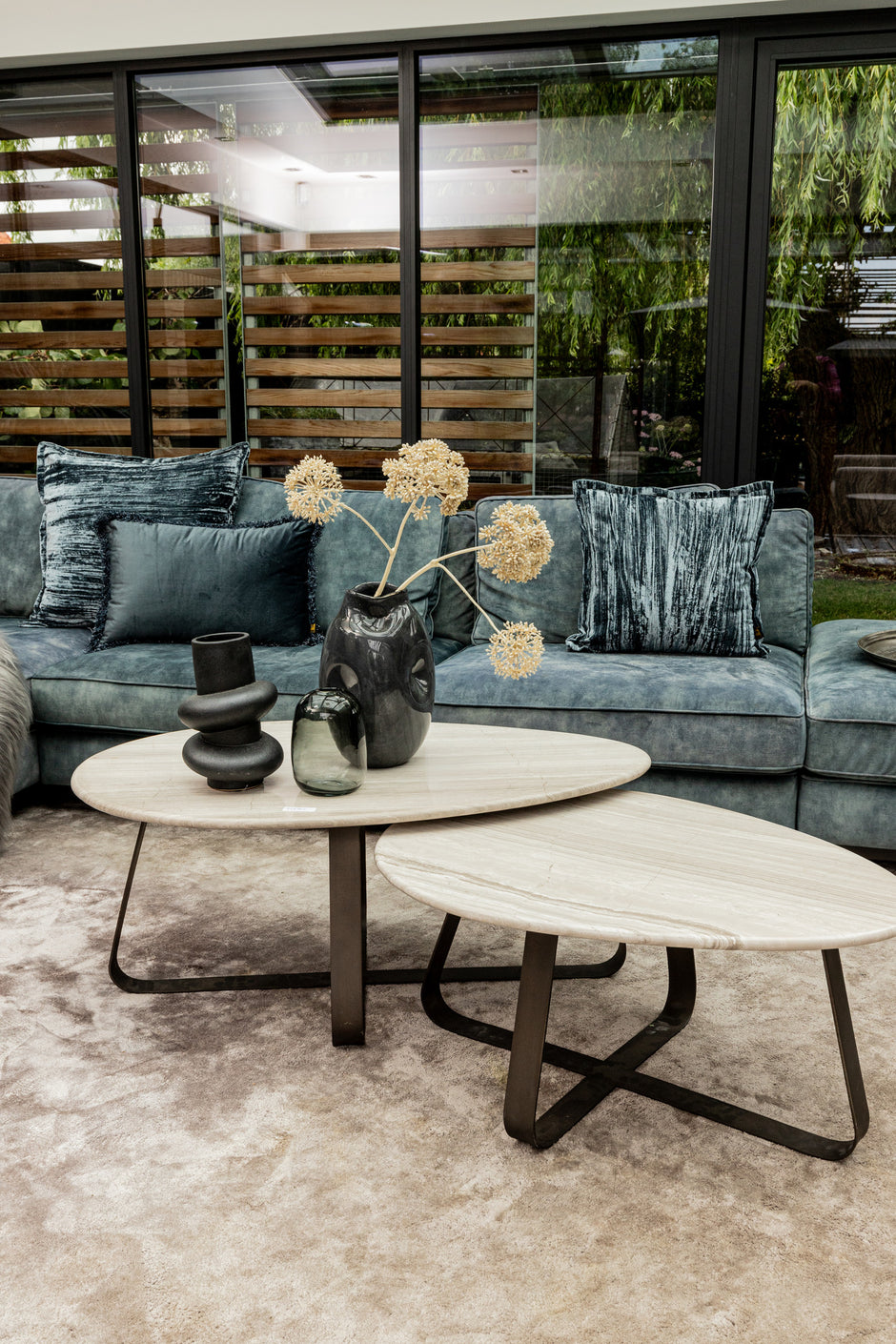 Salontafel Muka Hoog Wit Marmer