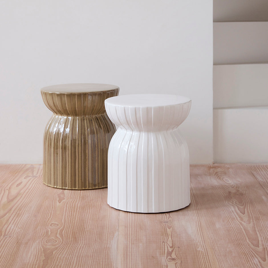 Bijzettafel Sintra ET Pure White ⌀35 cm