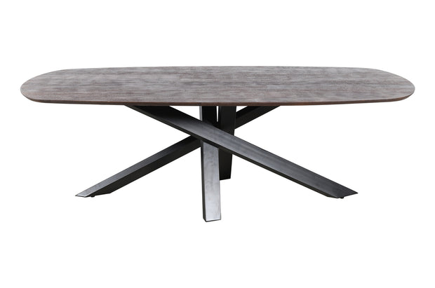 Eettafel Alore Brown Black Ovaal 280 cm