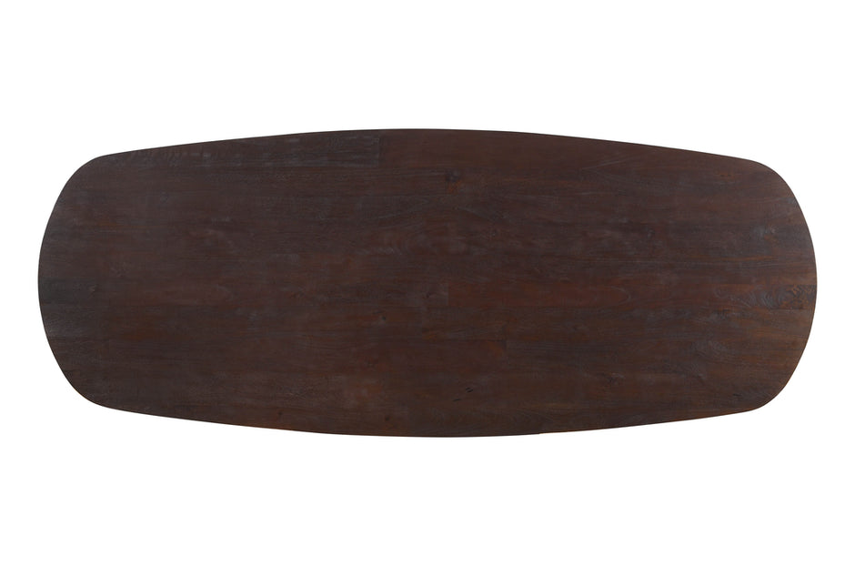 Eettafel Alore Brown Black Ovaal 280 cm