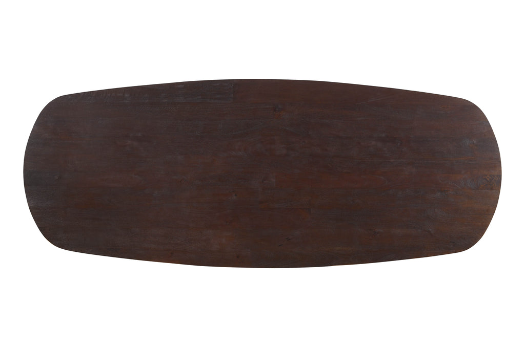 Eettafel Alore Brown Black Ovaal 280 cm