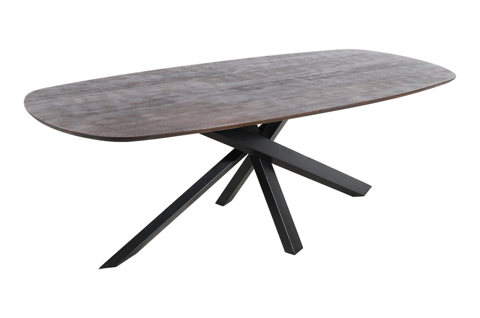 Eettafel Alore Brown Black Ovaal 280 cm