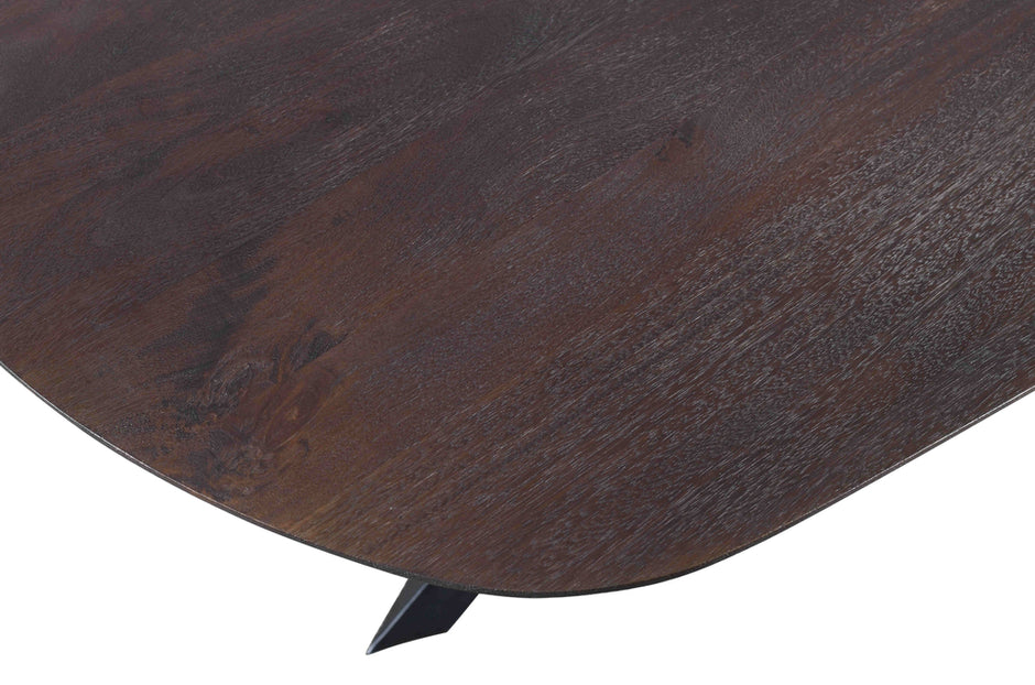Eettafel Alore Brown Black Ovaal 280 cm
