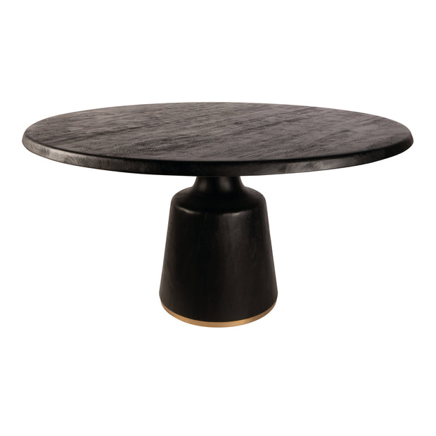 Eettafel Arca Vaes Black / Gold Rond