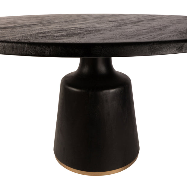Eettafel Arca Vaes Black / Gold Rond