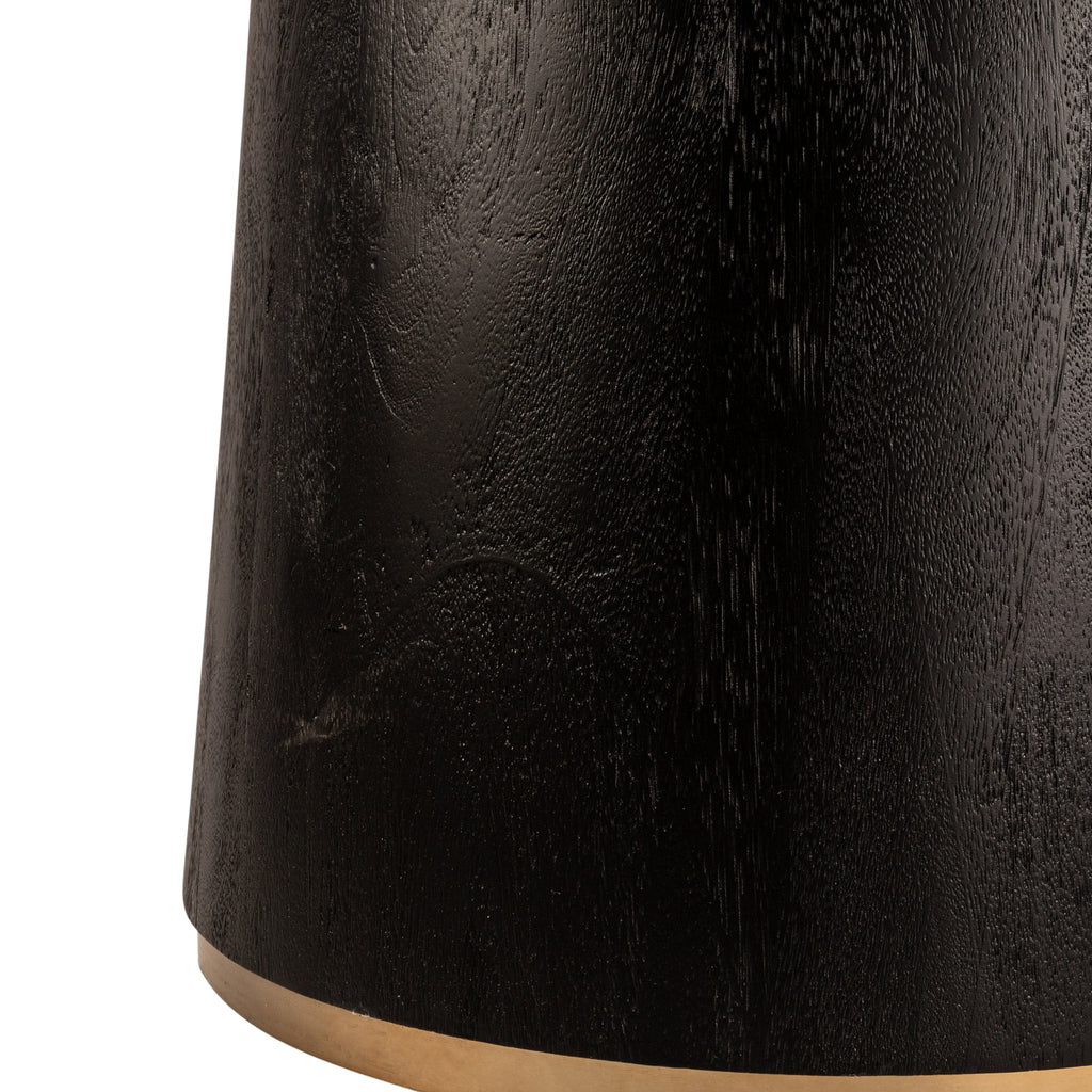 Eettafel Arca Vaes Black / Gold Rond