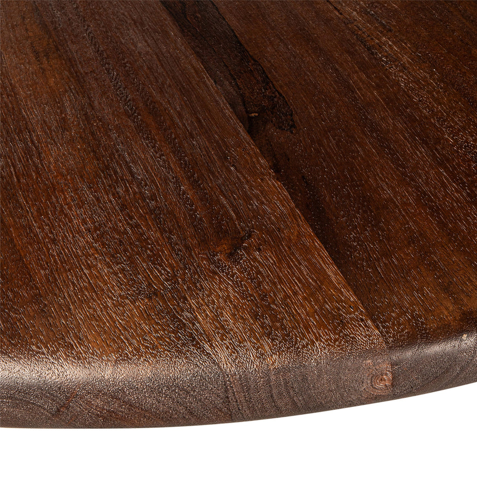 Eettafel Arca Veas Brown-Gold Rond