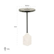 Bijzettafel Aurora 27Ø (White)