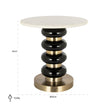 Bijzettafel Boann black (Black)
