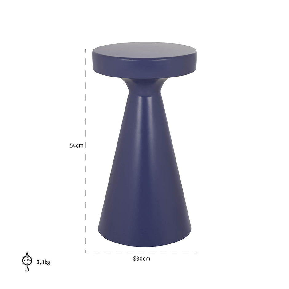 Bijzettafel Kimble paars groot 30Ø (Purple)