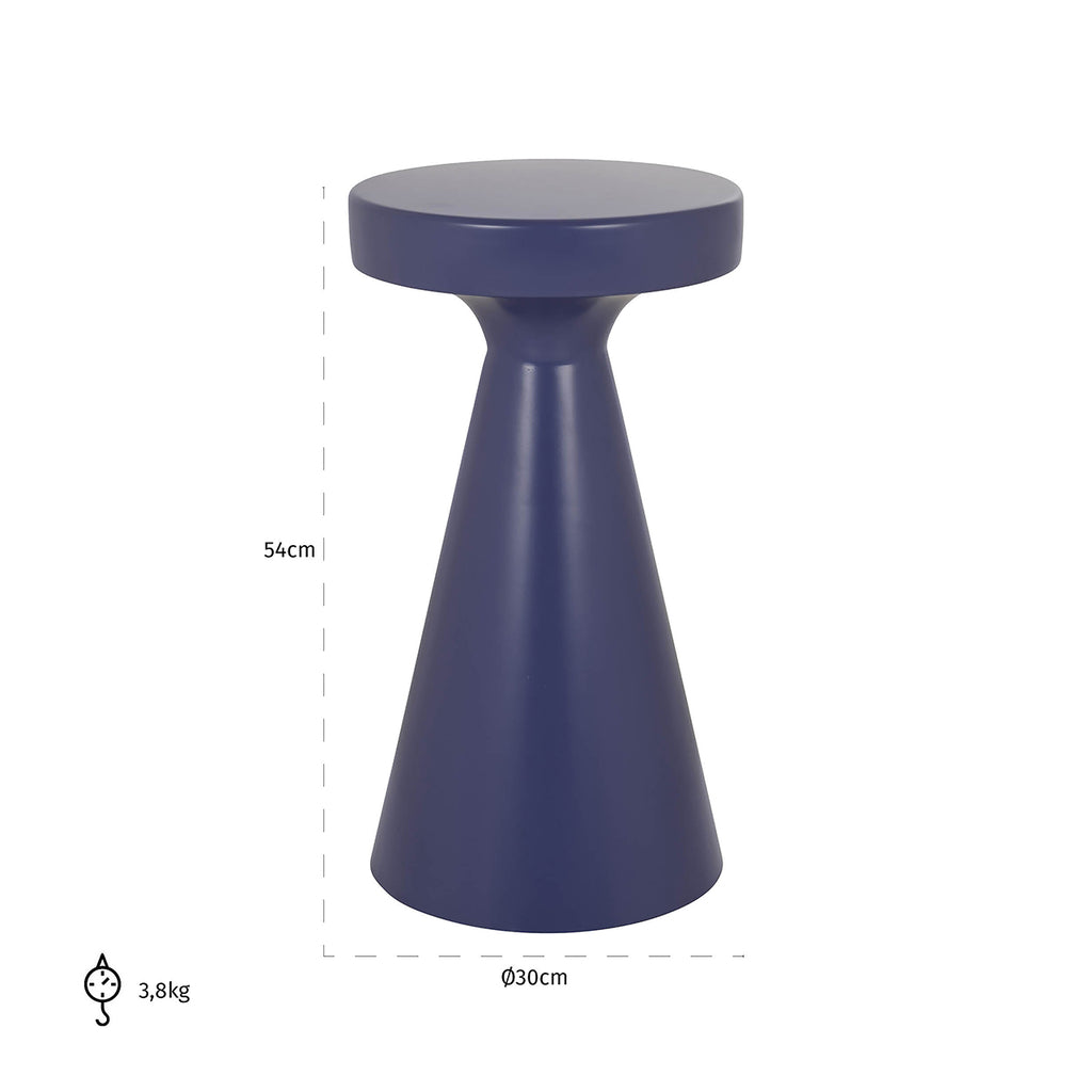 Bijzettafel Kimble paars groot 30Ø (Purple)