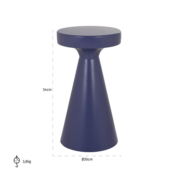 Bijzettafel Kimble paars groot 30Ø (Purple)