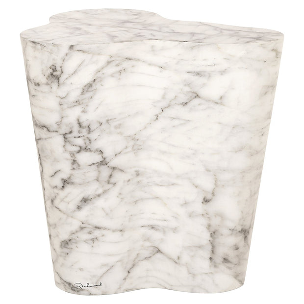 Bijzettafel Rockyard Indoor / Outdoor faux wit marmer (White)