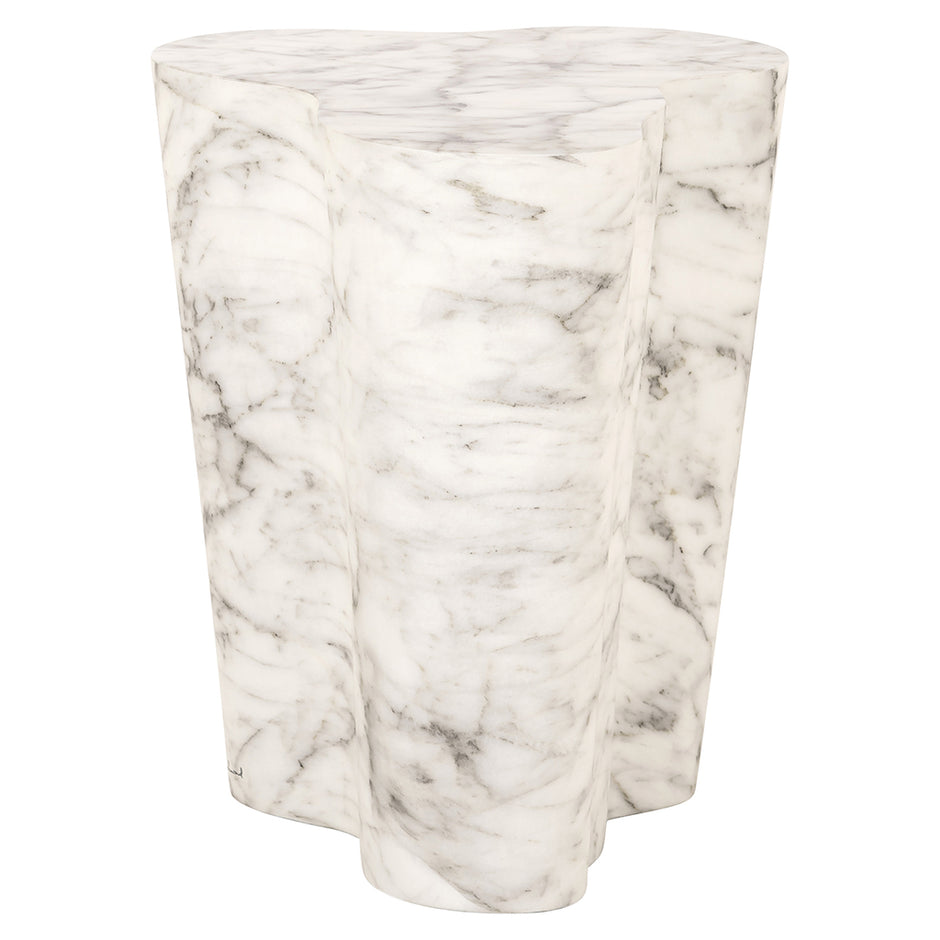 Bijzettafel Rockyard Indoor / Outdoor faux wit marmer (White)
