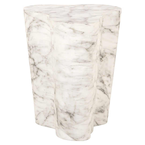Bijzettafel Rockyard Indoor / Outdoor faux wit marmer (White)