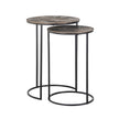 Bijzettafel Tulum set van 2 (Brushed Gold)