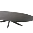 Eettafel Brandy Zwart | 210 cm | Ovaal