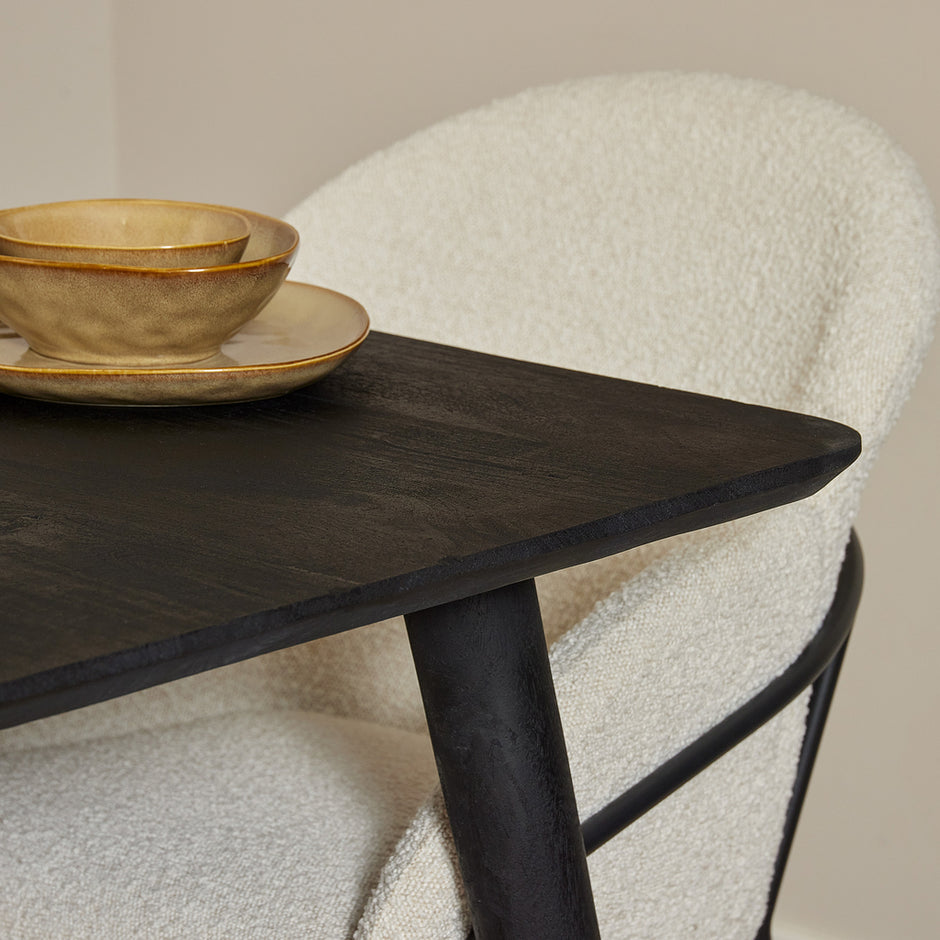 Eettafel Omaha Zwart | 90 x 90 cm