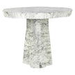 Eettafel Rockyard Indoor / Outdoor 140Ø faux wit marmer (White)