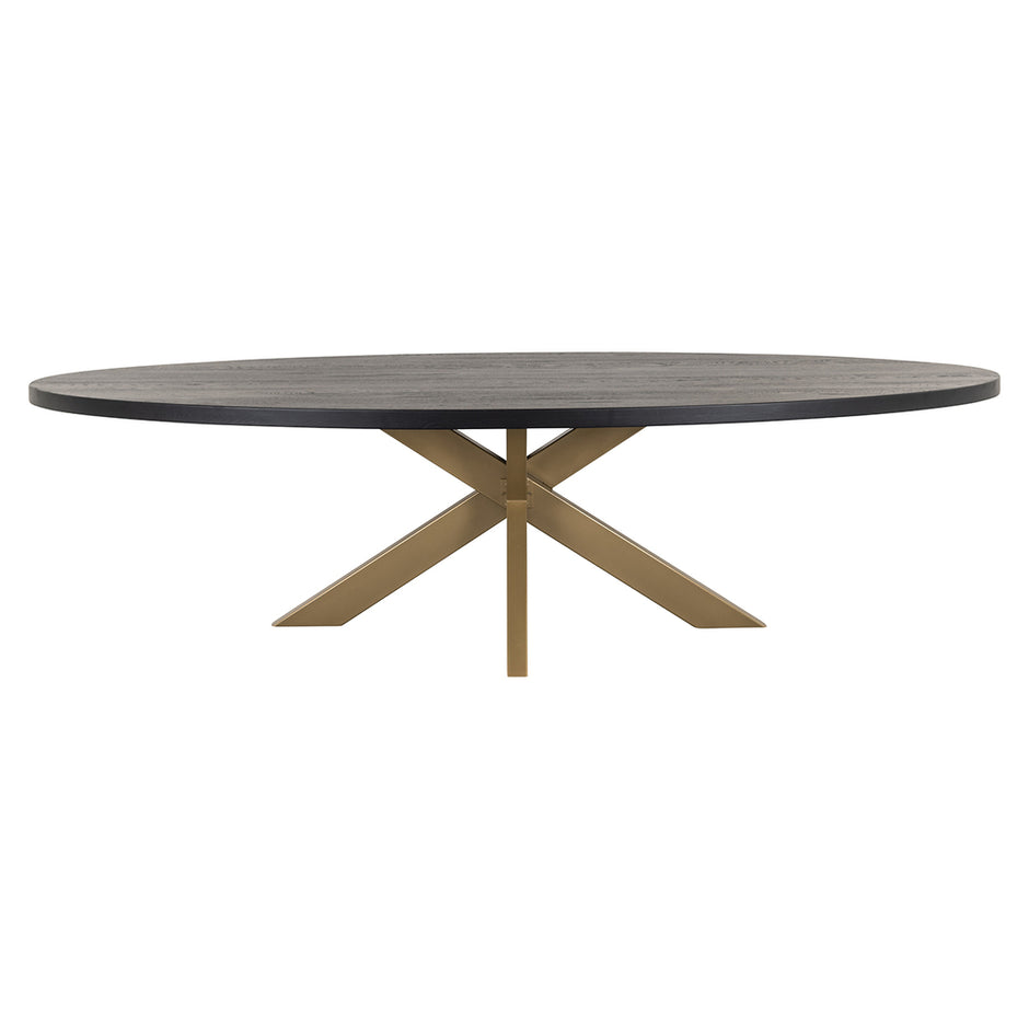 Eettafel Watson 235 incl. spinpoot goud (Black)