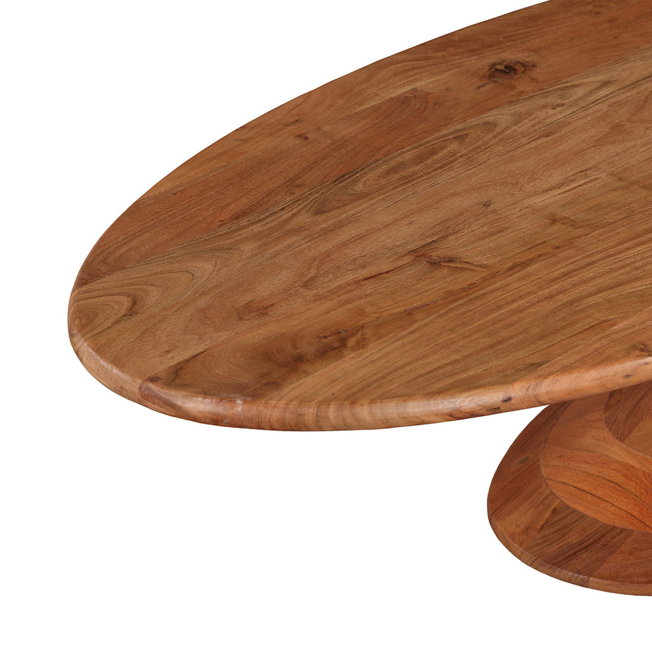 Salontafel Nemo Natural Acaiahout Ovaal 150cm