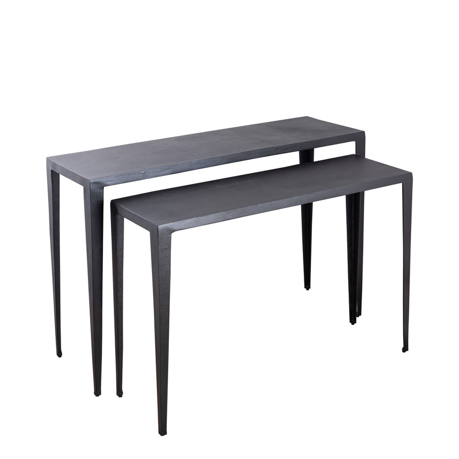Bijzettafel Rivva Black Set Van Twee