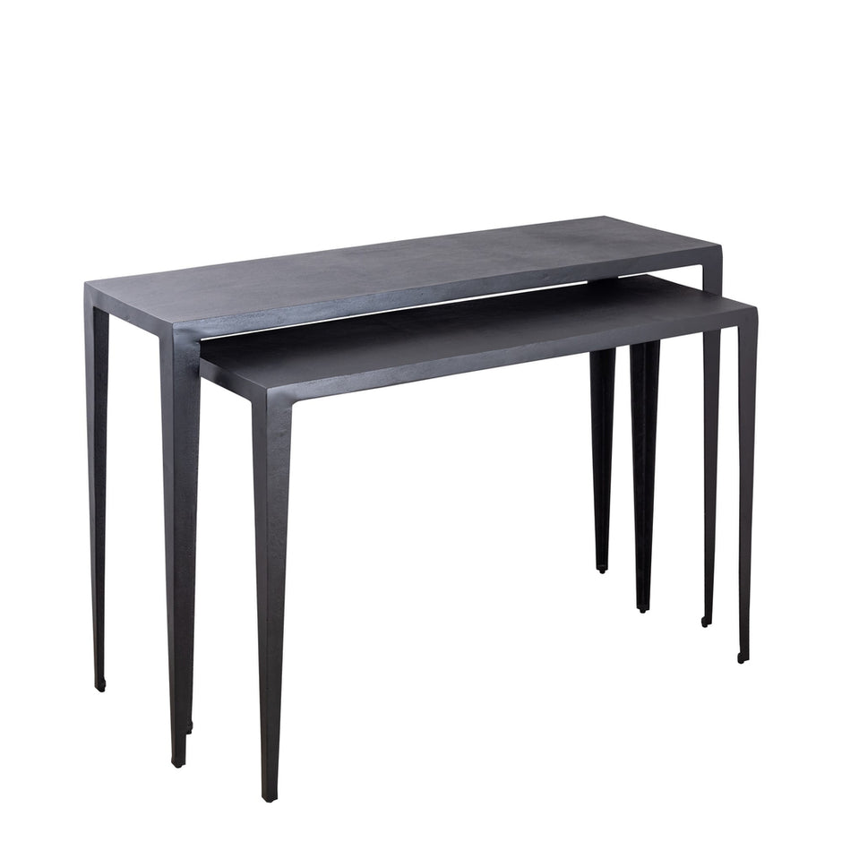 Bijzettafel Rivva Black Set Van Twee