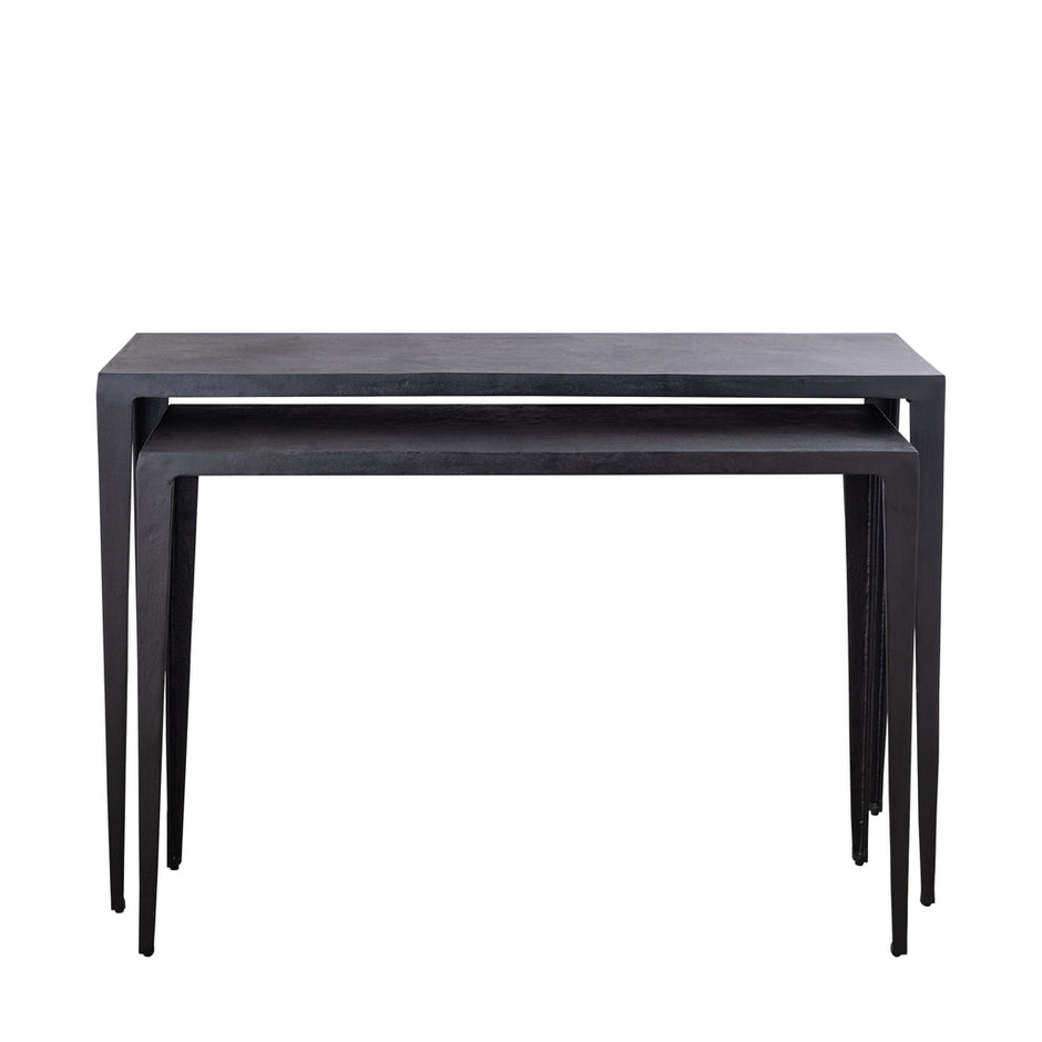 Bijzettafel Rivva Black Set Van Twee