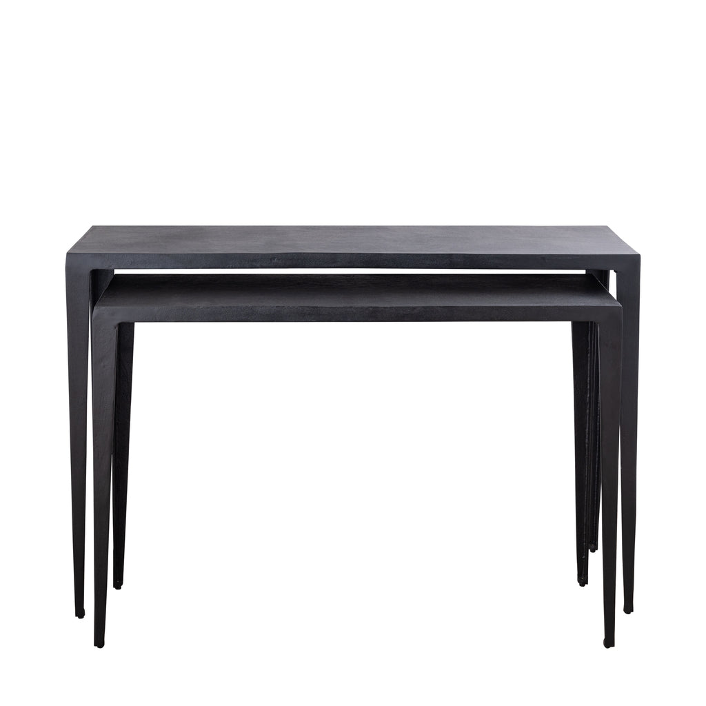 Bijzettafel Rivva Black Set Van Twee