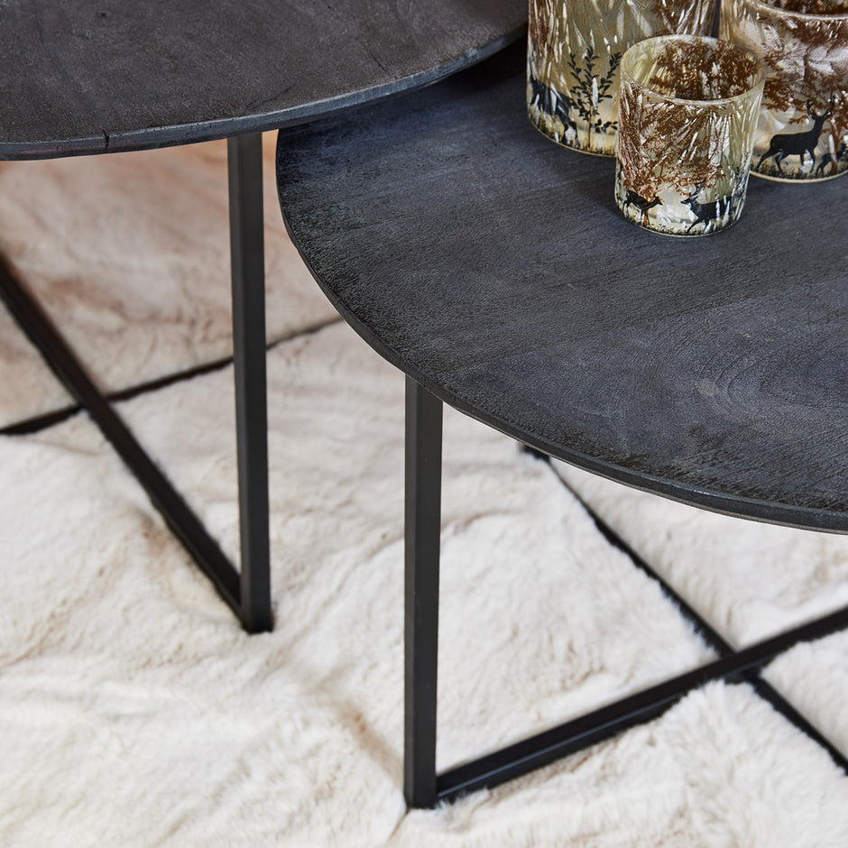 Salontafel Arlington | Set van 2 Zwart