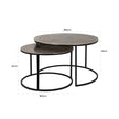 Salontafel Asher set van 2 (Champagne gold)