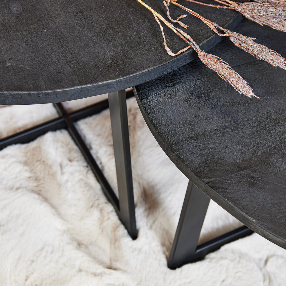 Salontafel Austin set van 2 | Zwart