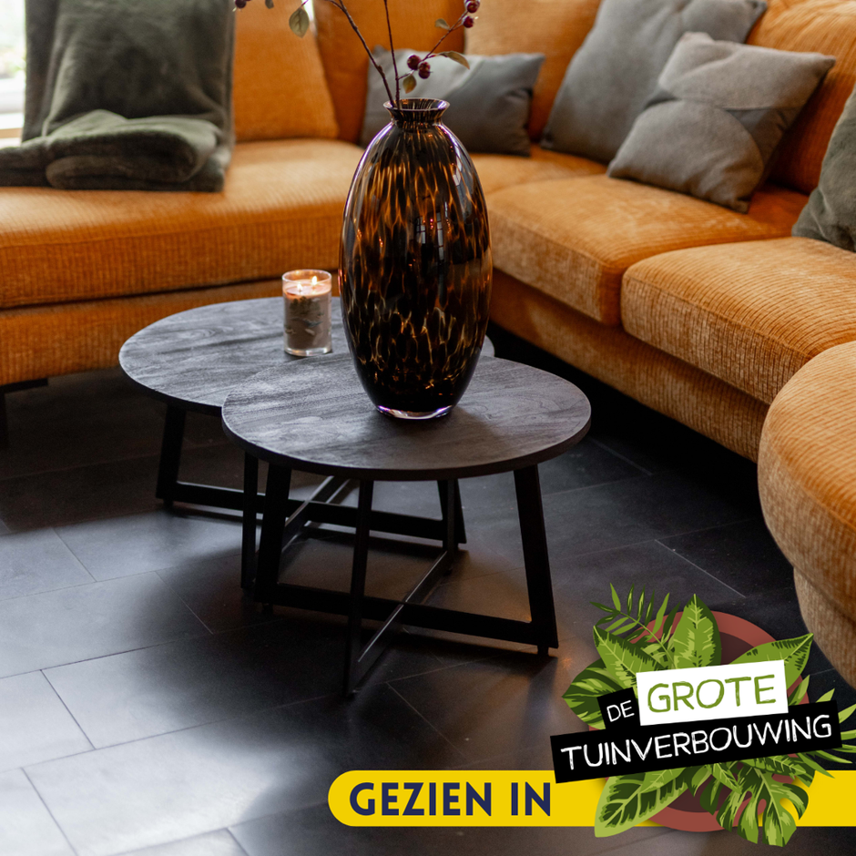Salontafel Austin set van 2 | Zwart