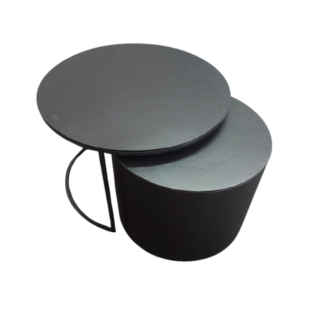Salontafel Luna | Zwart | Set van 2