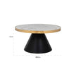 Salontafel Odin 80Ø  (Gold)