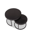 Salontafel set Ora | Zwart Kadappa Steen 60-45 cm