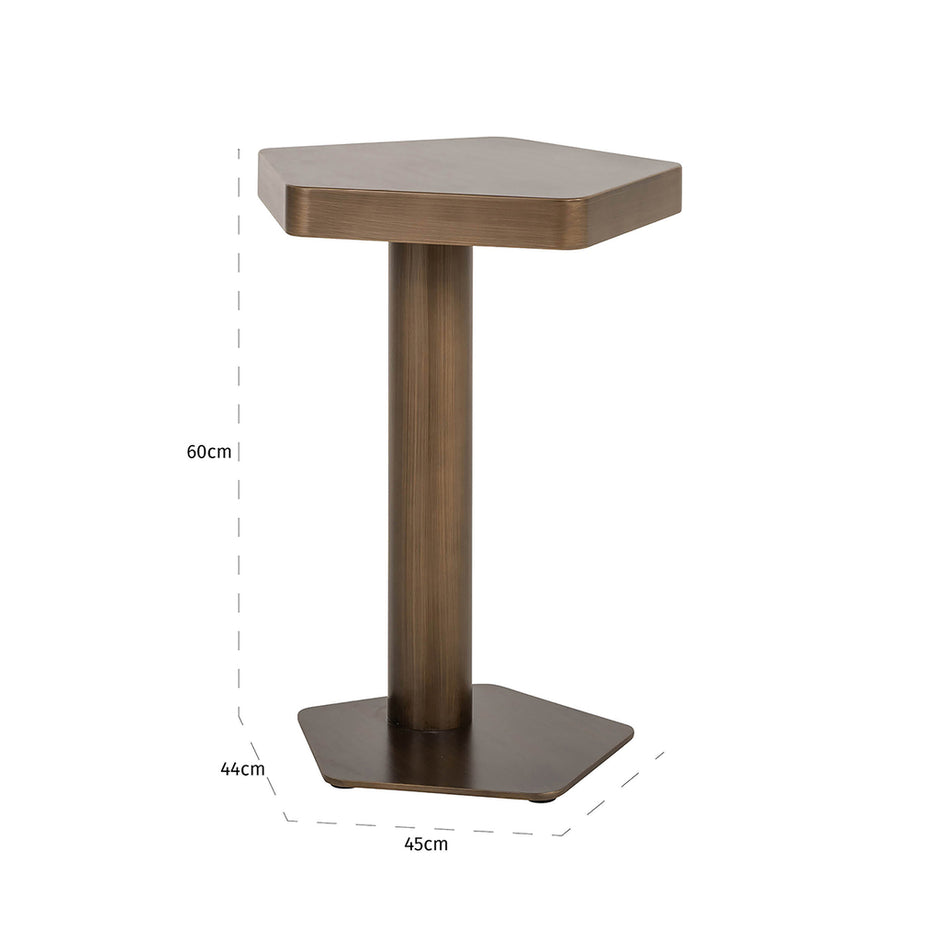 Sofatafel Hexa (Brushed Gold)